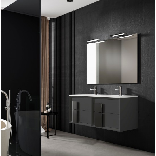 Lucena Bath 48" Grey Cristal Vanity