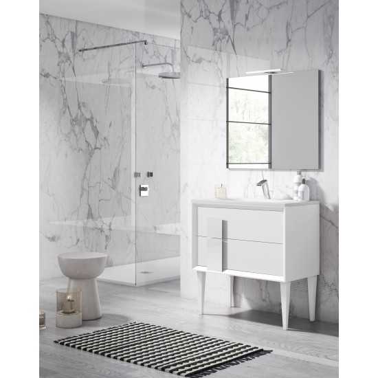 Lucena Bath 24" White Decor Cristal Freestanding Vanity