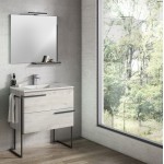 Lucena Bath 24" Abedul Scala Vanity with Legs and Towel Bar