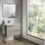 Lucena Bath 24" Abedul Scala Vanity with Legs and Towel Bar