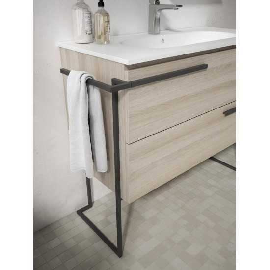 Lucena Bath 24" Abedul Scala Vanity with Legs and Towel Bar