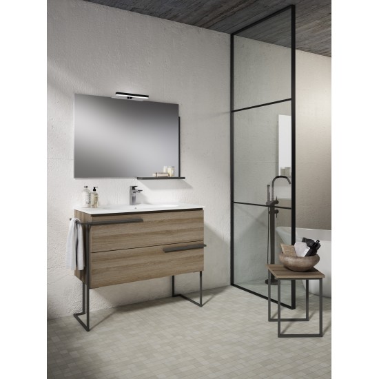 Lucena Bath 24" Terra Scala Vanity with Legs and Towel Bar