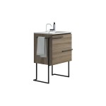 Lucena Bath 24" Terra Scala Vanity with Legs and Towel Bar