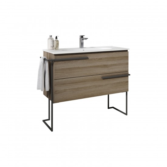 Lucena Bath 40" Terra Scala Vanity with Legs and Towel Bar