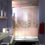 Visions 30 in. D x 60 in. W x 74 3/4 in. H Sliding Shower Door in Chrome with Center Drain White Shower Base