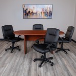 6 Foot (72 inch) Oval Conference Table in Cherry