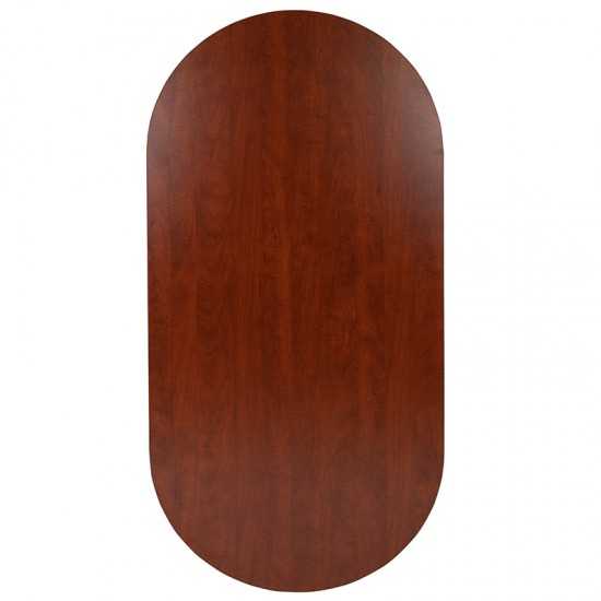 6 Foot (72 inch) Oval Conference Table in Cherry