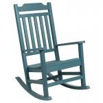 Winston All-Weather Rocking Chair in Teal Faux Wood
