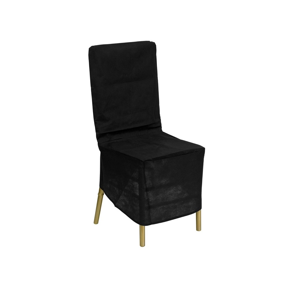 Black Fabric Chiavari Chair Storage Cover