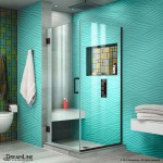 Unidoor Plus 30 3/8 in. W x 30 in. D x 72 in. H Frameless Hinged Shower Enclosure in Oil Rubbed Bronze