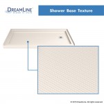 Aqua Ultra 30 in. D x 60 in. W x 74 3/4 in. H Frameless Shower Door in Brushed Nickel and Right Drain Biscuit Base Kit