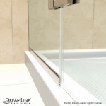 Aqua Ultra 36 in. D x 60 in. W x 74 3/4 in. H Frameless Shower Door in Chrome and Center Drain White Base Kit