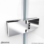 Aqua Ultra 36 in. D x 60 in. W x 74 3/4 in. H Frameless Shower Door in Chrome and Center Drain White Base Kit