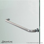 Aqua Ultra 36 in. D x 60 in. W x 74 3/4 in. H Frameless Shower Door in Chrome and Center Drain White Base Kit