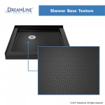 Flex 36 in. D x 36 in. W x 74 3/4 in. H Semi-Frameless Pivot Shower Enclosure in Chrome with Corner Drain Black Base