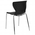 Lowell Contemporary Design Black Plastic Stack Chair