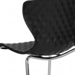 Lowell Contemporary Design Black Plastic Stack Chair