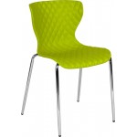 Lowell Contemporary Design Citrus Green Plastic Stack Chair