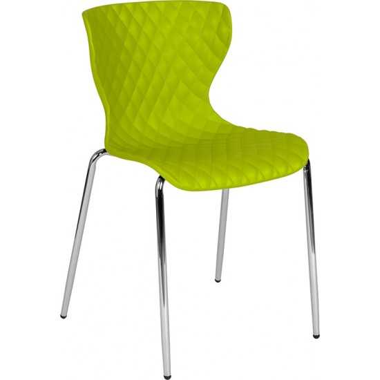 Lowell Contemporary Design Citrus Green Plastic Stack Chair