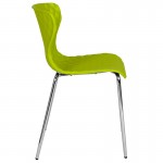 Lowell Contemporary Design Citrus Green Plastic Stack Chair