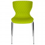 Lowell Contemporary Design Citrus Green Plastic Stack Chair