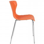 Lowell Contemporary Design Orange Plastic Stack Chair