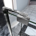 Allure 31-32 in. W x 73 in. H Frameless Pivot Shower Door in Chrome