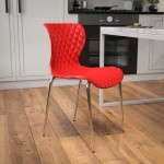 Lowell Contemporary Design Red Plastic Stack Chair