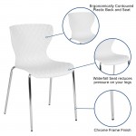 Lowell Contemporary Design White Plastic Stack Chair