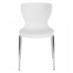 Lowell Contemporary Design White Plastic Stack Chair