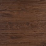 30.25" x 60" Rectangular Black Metal Indoor Table with Walnut Rustic Wood Top