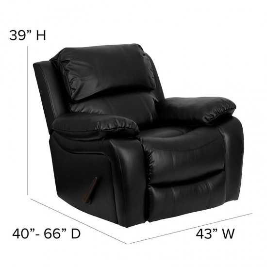 Black LeatherSoft Rocker Recliner