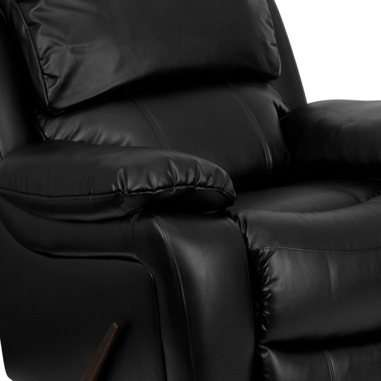 Black LeatherSoft Rocker Recliner