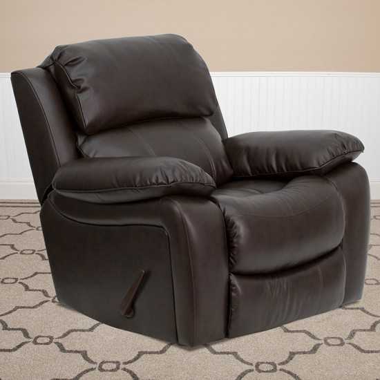 Brown LeatherSoft Rocker Recliner