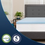 Capri Comfortable Sleep 3 inch Cool Gel Memory Foam Mattress Topper - Full
