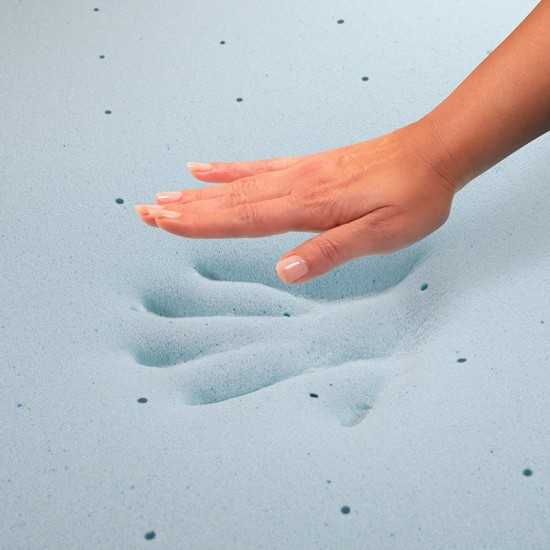 Capri Comfortable Sleep 3 inch Cool Gel Memory Foam Mattress Topper - Queen