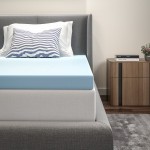 Capri Comfortable Sleep 3 inch Cool Gel Memory Foam Mattress Topper - Twin