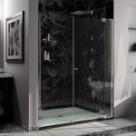 Allure 58-59 in. W x 73 in. H Frameless Pivot Shower Door in Chrome