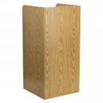 Wood Tray Top Receptacle in Oak