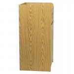 Wood Tray Top Receptacle in Oak