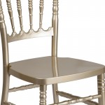 Gold Resin Stacking Napoleon Chair