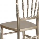 Gold Resin Stacking Napoleon Chair