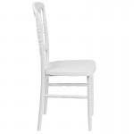 White Resin Stacking Napoleon Chair
