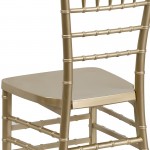 HERCULES PREMIUM Series Gold Resin Stacking Chiavari Chair