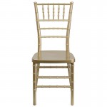 HERCULES PREMIUM Series Gold Resin Stacking Chiavari Chair