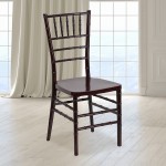 HERCULES PREMIUM Series Mahogany Resin Stacking Chiavari Chair