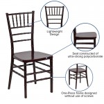 HERCULES PREMIUM Series Mahogany Resin Stacking Chiavari Chair