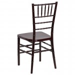 HERCULES PREMIUM Series Mahogany Resin Stacking Chiavari Chair