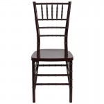 HERCULES PREMIUM Series Mahogany Resin Stacking Chiavari Chair