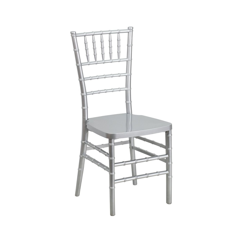 HERCULES PREMIUM Series Silver Resin Stacking Chiavari Chair HERCULES PREMIUM Series Silver Resin Stacking Chiavari Chair